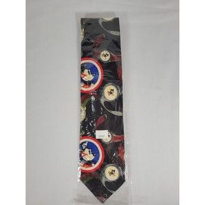 Vintage‎ Disney Mickey Mouse Clock Wrist Watch Neck Tie By Balancine Inc